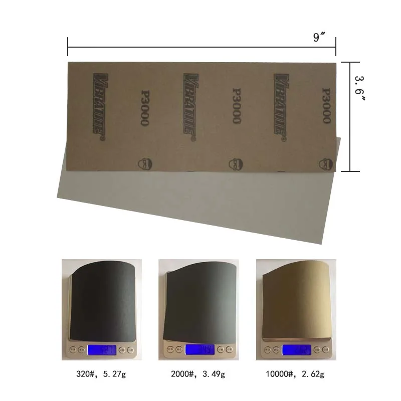 42 шт. Водонепроницаемая наждачная бумага 320 до 10000 зернистость, " x 3,6", для отделки деревянной мебели, шлифовки металла и автомобильной полировки