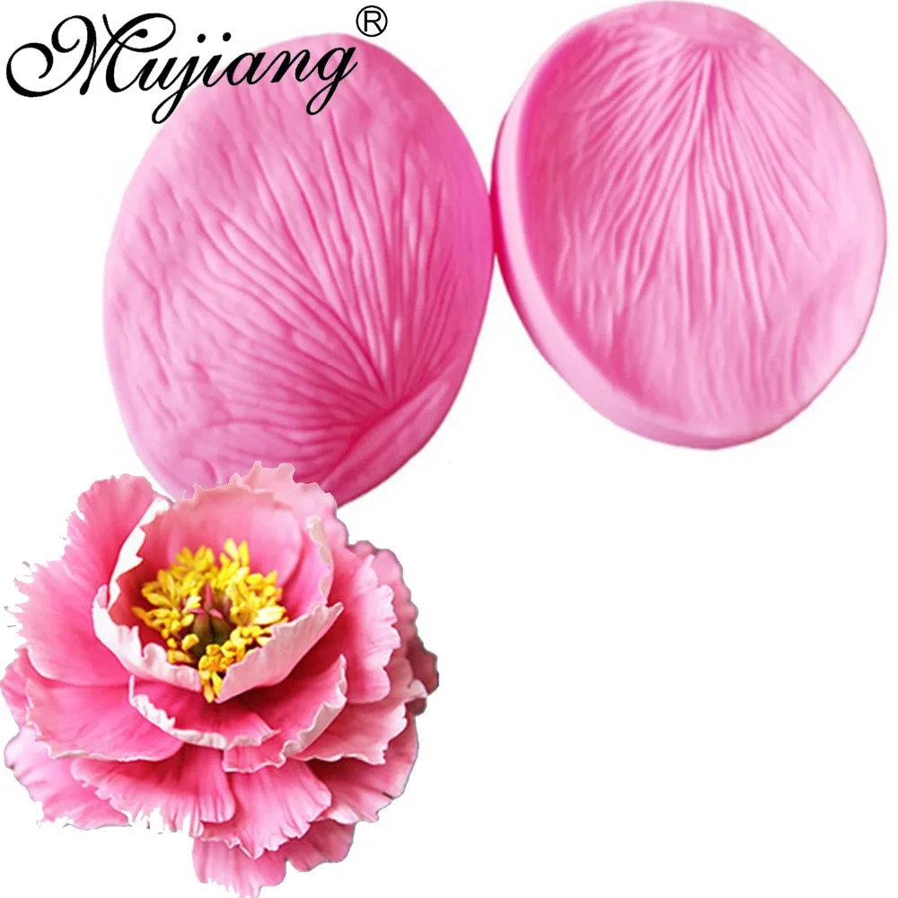 

3D Peony Flower Petals Silicone Fondant Molds Cake Decorating Chocolate Candy Sugarcraft Cake Mould Polymer Clay Tools CT858