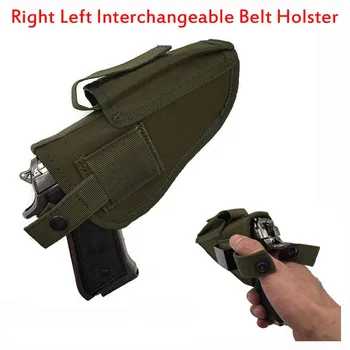 

Military Airsoft Pistol Accessories Tactical Gun Holster Left Right Interchangeable Outdoor Sport Magazine Nylon Belt Holster