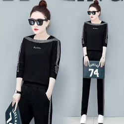 Yiciya Chándales Negros para las Mujeres Conjunto de 2 Piezas Conjunto Conjunto de Trajes Más Tamaño Pantalones Superiores Trajes Invierno 2019 Primavera Ropa Femenina Yiciya Chándales Negros para las Mujeres Conjunto de 2 Piezas Conjunto Conjunto de Trajes Más Tamaño Pantalones Superiores Trajes Invierno 2019 Primavera Ropa Femenina