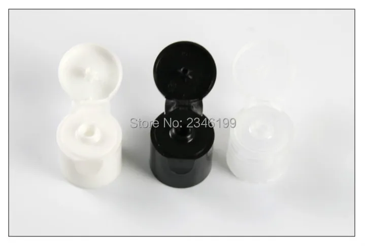 Empty Plastic Bottle 30ml Empty Black Plastic Bottle Flip Cover Plastic Bottle 50ml Empty White Cover Cosmetic Container (7)