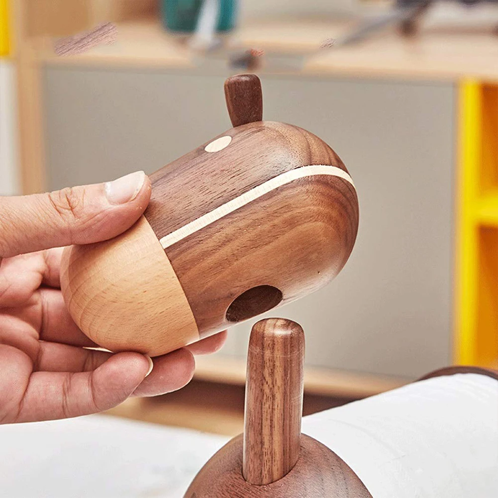 

Toilet Home Cartoon Little Donkey Roll Holder Kitchen Bathroom Wooden Living Room Paper Towel Holder Rack Ornaments Organizer