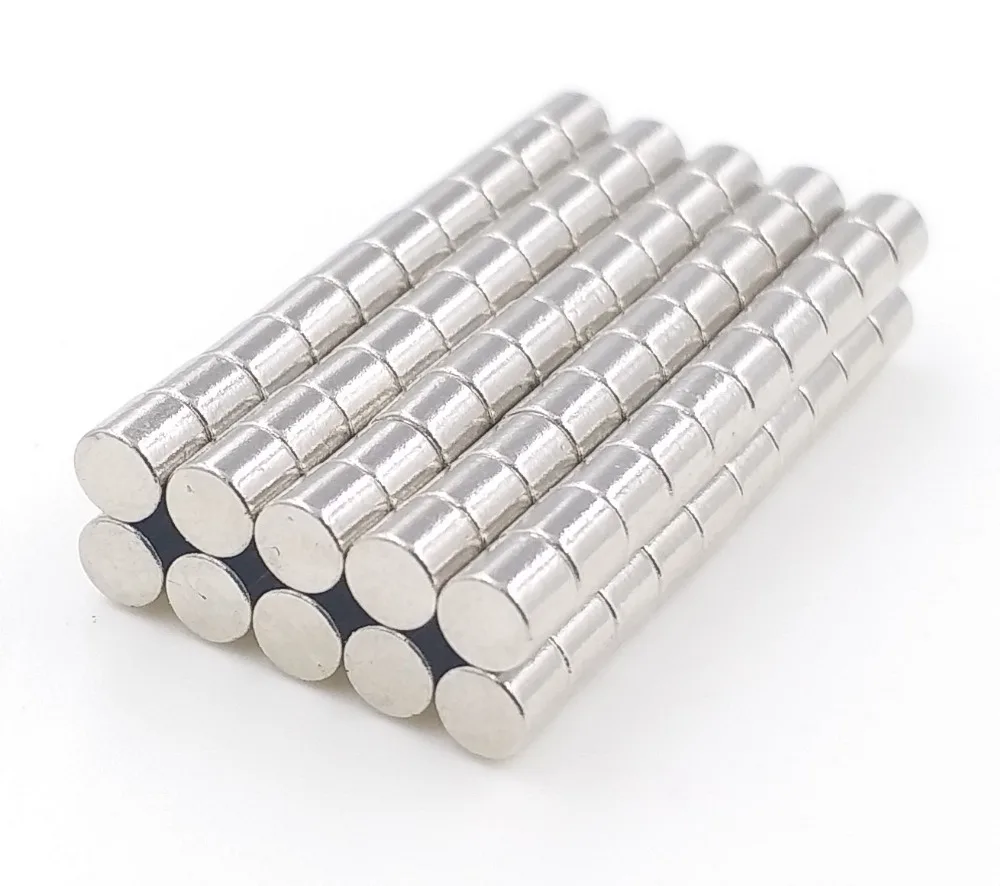 200pcs Dia 3x3mm N50 Rare Earth Neodymium Rod/Sensor Round