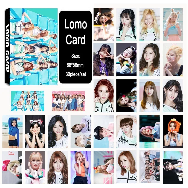 LOMO Card KPOP BIGBANG/EXO/BLACKPINK/GOT7/IKON/RED VELVET/SJ/NCT127/IZONE/TXT/TWICE/MONSTAX/Album Small Cards Photo Photocard