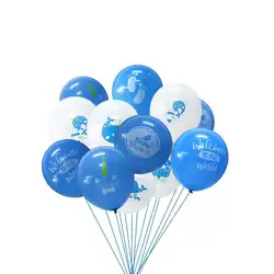 30 см нарвала синие шары для украшения детского душа 1st детское платье на день рождения для мальчиков вечерние КИТ в морском стиле Вечерние
