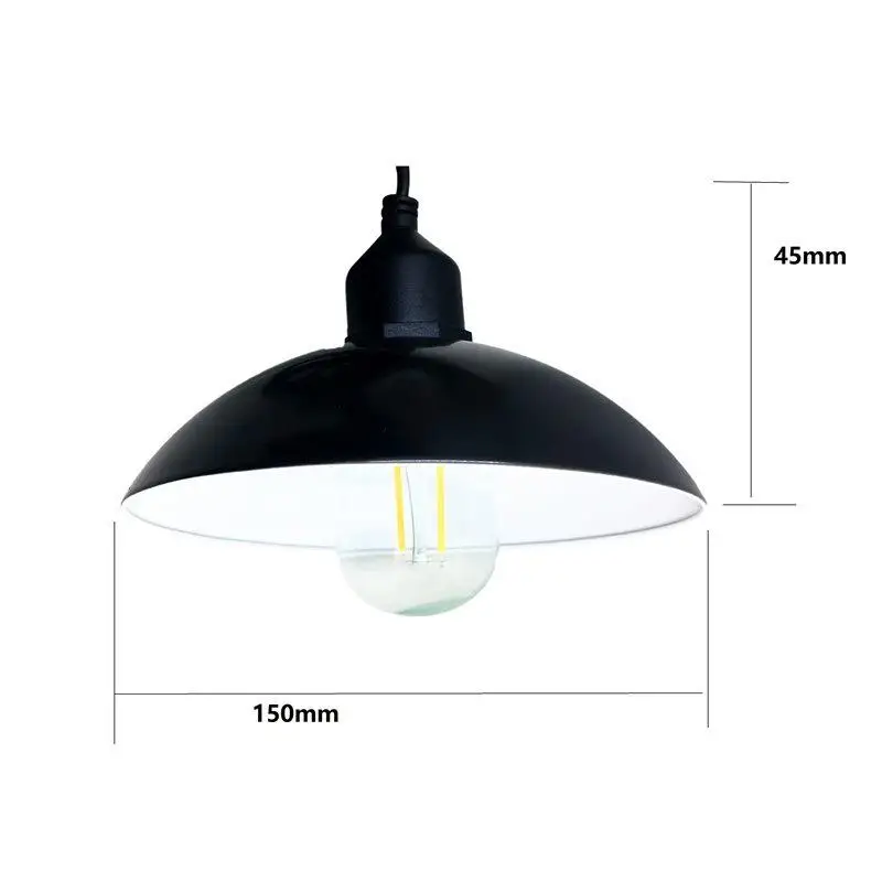 HobbyLane Solar Ceiling Lamp Outdoor Landscape Garden Lighting Decoration E27 Bulb