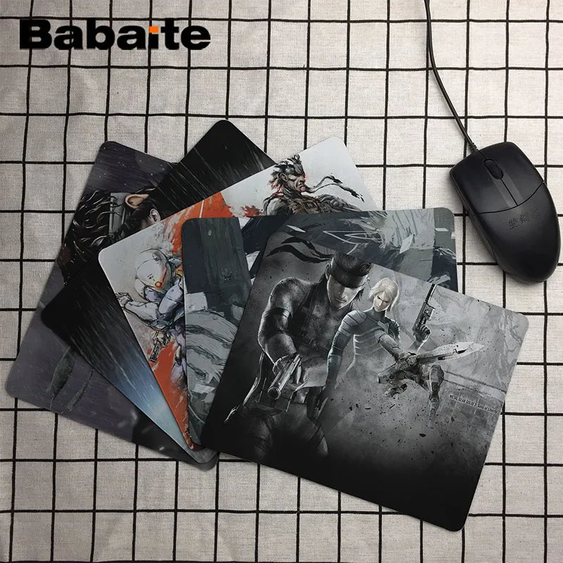 

Babaite 2018 New Metal Gear Solid Large Mouse pad PC Computer mat Size for 180*220*2mm and 250*290*2mm Mousepad