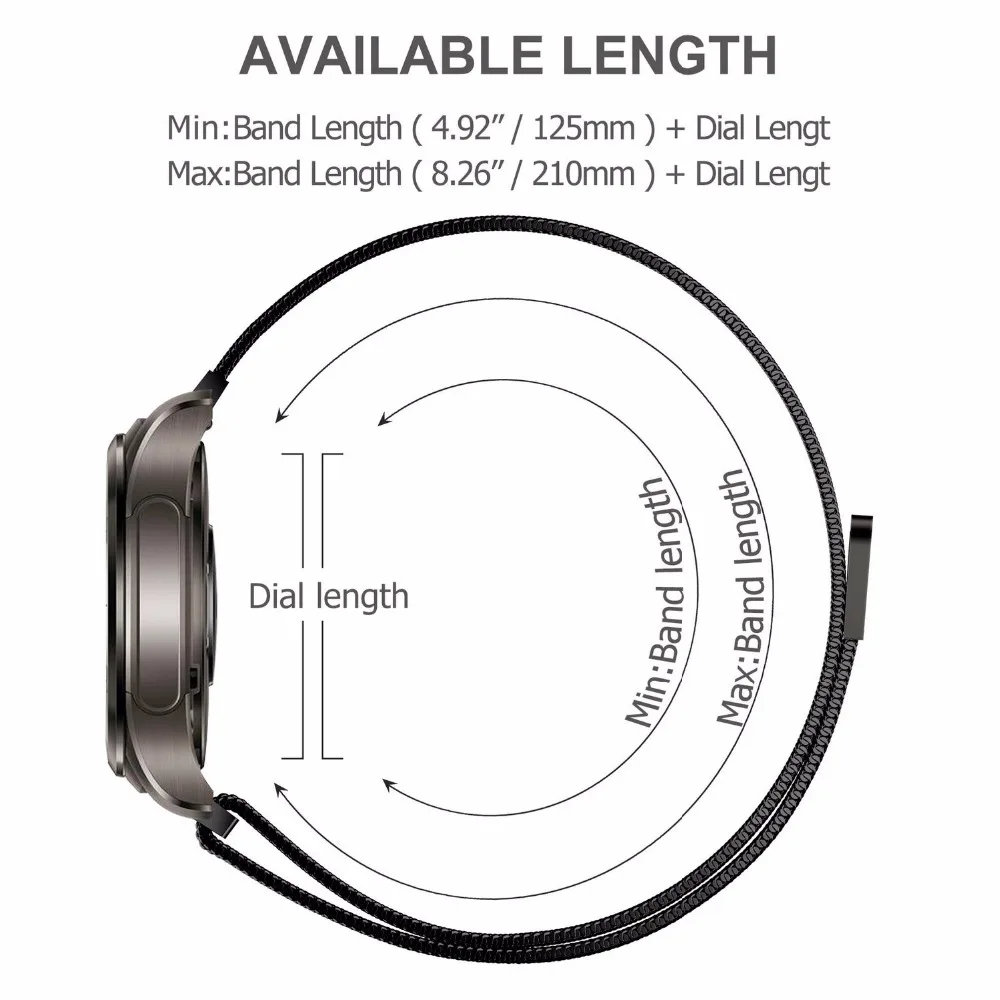Миланские часы ремешок для samsung gear s3 22 мм Galaxy 42/46 активные s2 классические из