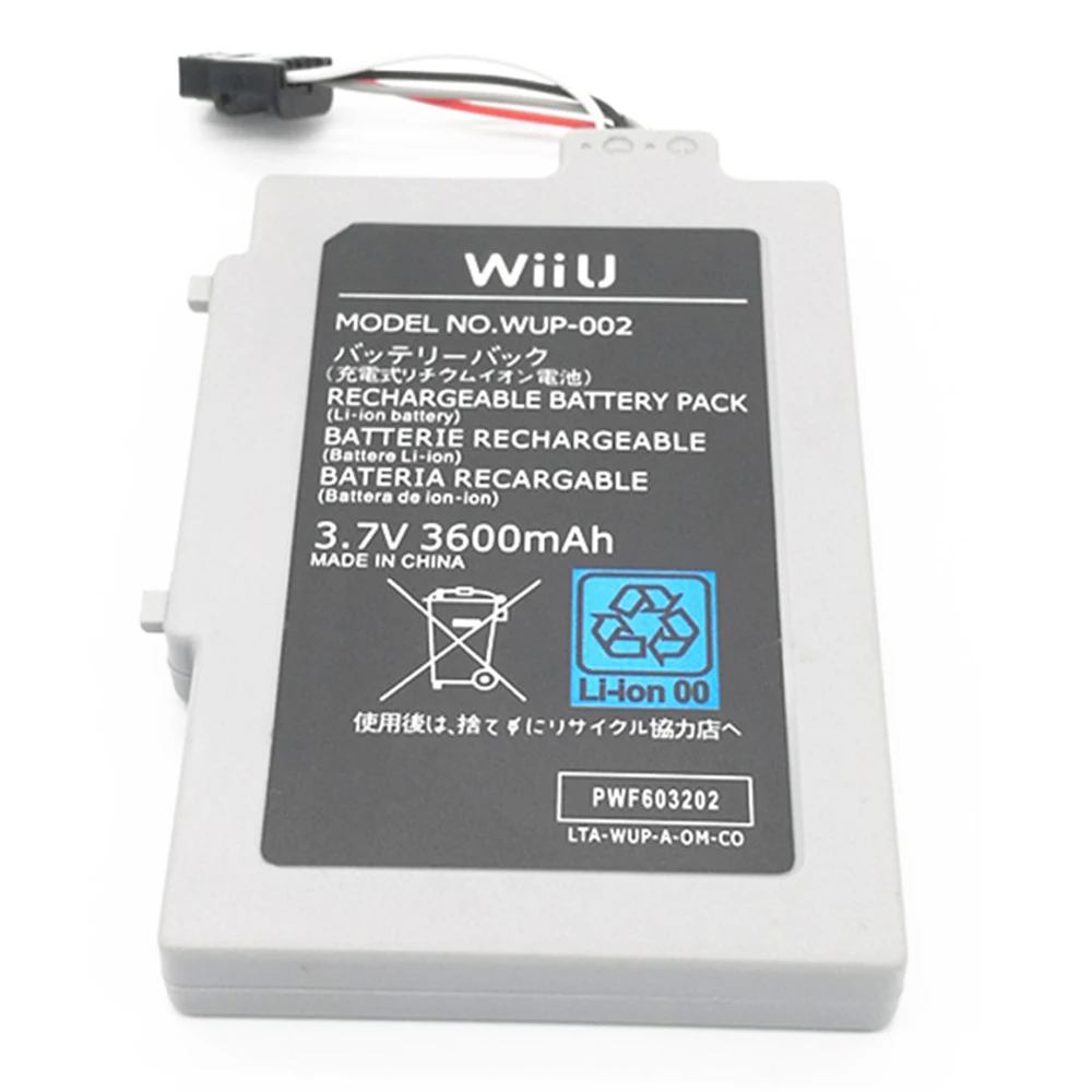 3600mAh аккумуляторная батарея для Wii U геймпад контроллер Джойстик ремонтный пакет +
