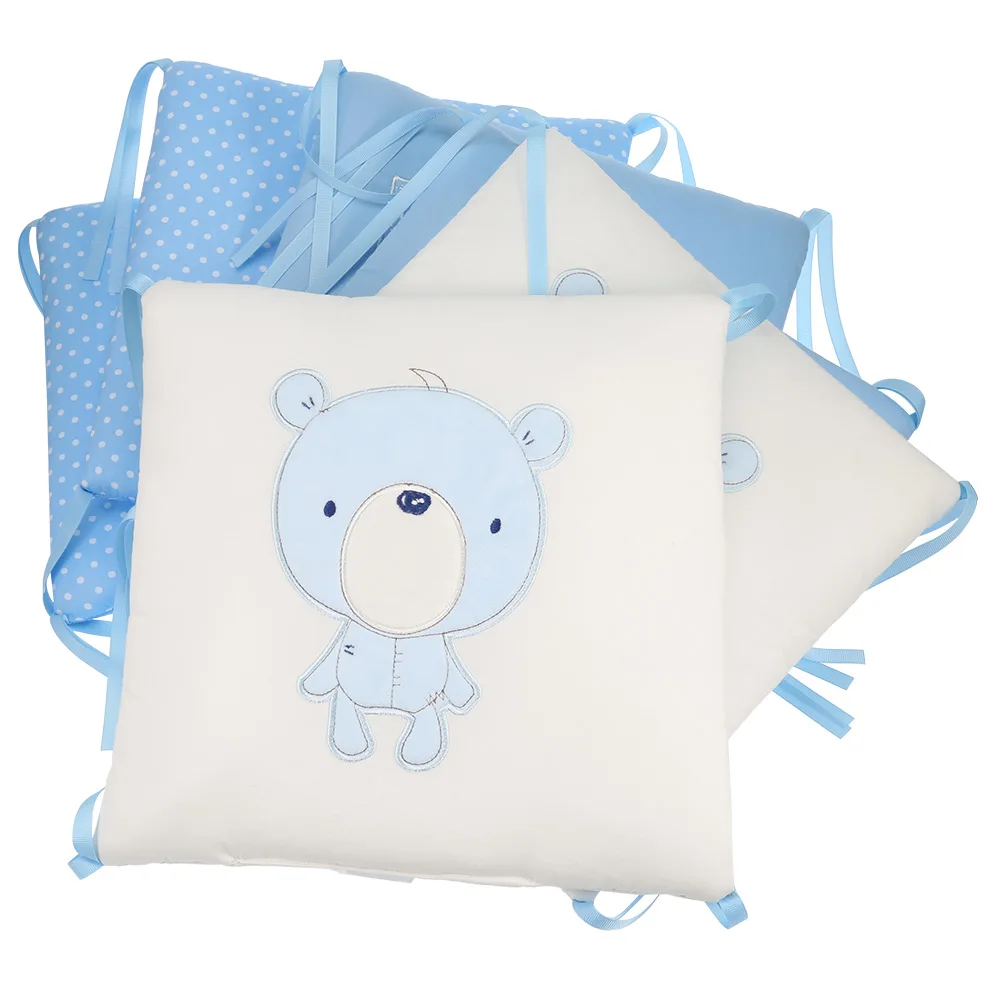 Online Bayi 6 Pcs lot Baby Bed Bumper Di Tempat Tidur Cot Tempat Tidur Bayi Pelindung Crib Bumper Bayi Baru Lahir Balita Tempat Tidur Tempat Tidur set