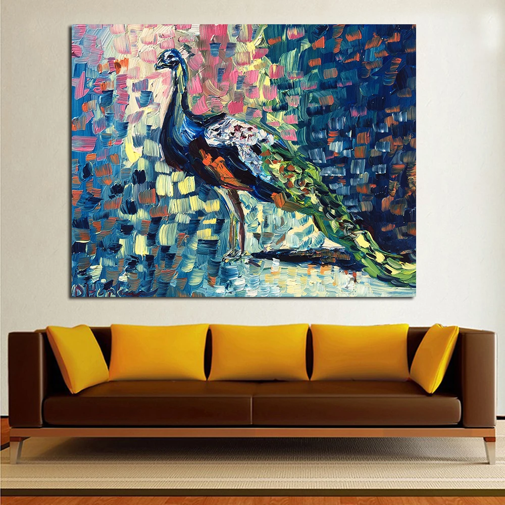 Q303Ccolorful peacock-2
