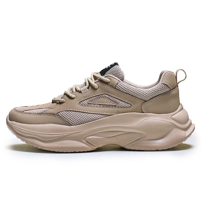 

Breathable Fashion Trendy Sport Jogger Sneakers Men Designer Casual Thick Sole Footwear Running Male Mesh Dad Shoes Platform