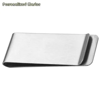 

Personalized Master 1pc / 10pcs Men's Simple Personalized Engraving Stainless Steel Money Clip