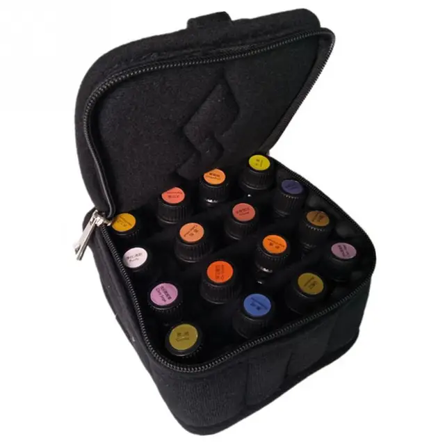 Portable 16 Bottles Essential Oil Organizer Holder Bag Nail Polish Portable 16 Bottles Essential Oil Organizer Holder Bag Nail Polish Case Storage