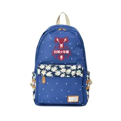 Рюкзак BTS школа дорожная сумка Высокое качество Bangtan мальчиков стильные летние Классный рюкзак моды цветок сумки детское подарок