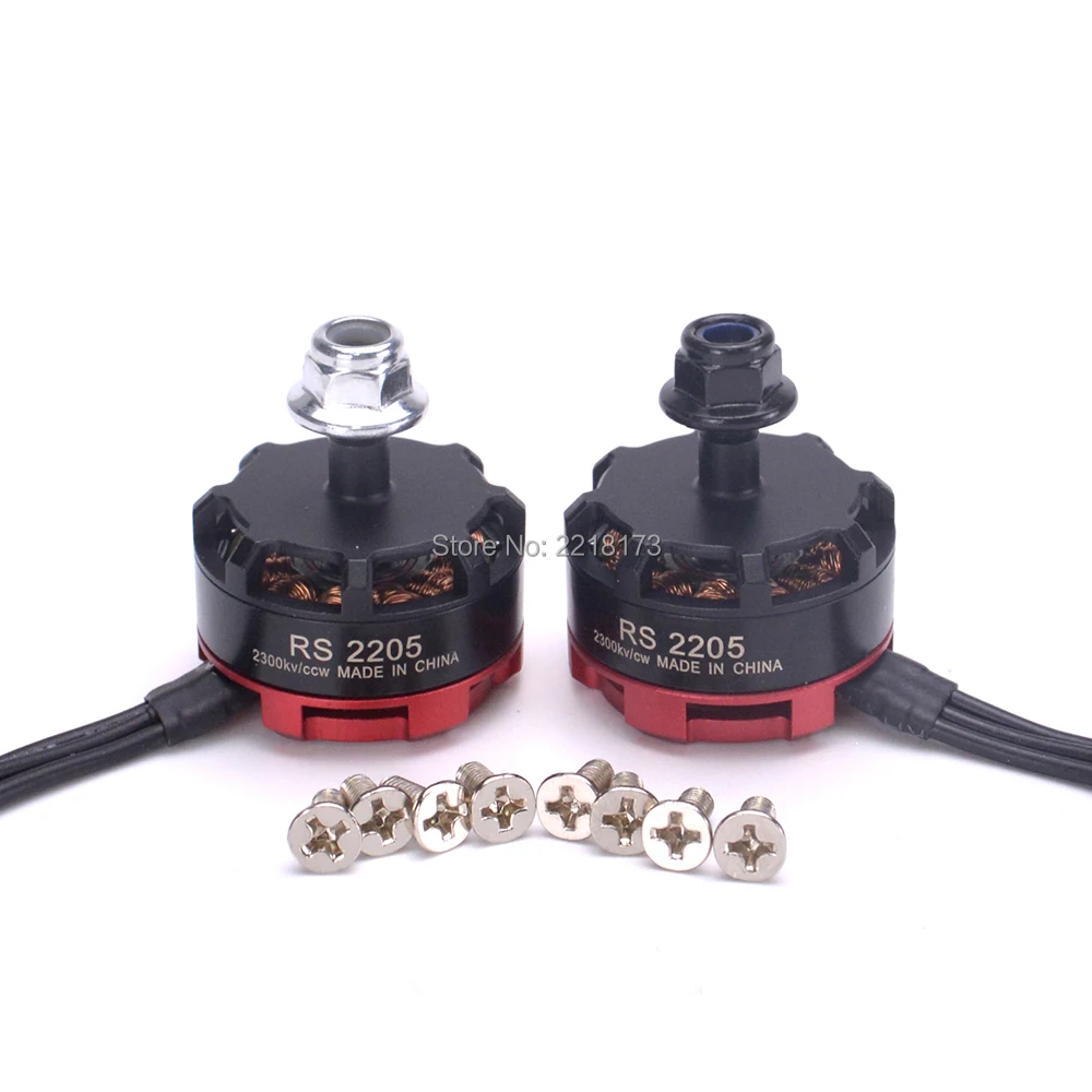 

2pcs RS2205 2300kv RS 2205 Brushless Motor support 3-4S FOR ZMR250 Robocat 270 FPV Quadcopter