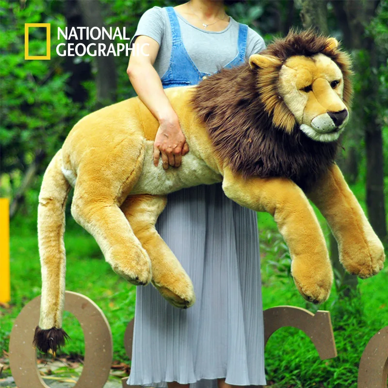Lion Hand Puppet soft plush toy 10"/25cm By LELLY National Geographic NEW 