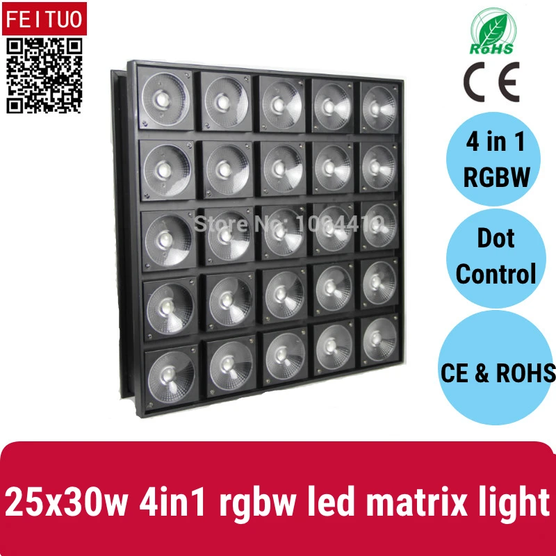 

rgbw 4 in 1 25x30w led matrix light 25 head LED RGBW COLOR professional stage effect