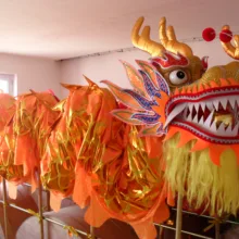 6 м длина для 4 взрослых позолоченный Китайский дракон танец Дракон Китайский народный фестиваль праздничный костюм