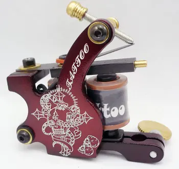 

10Pcs/lot Pro Casting Iron Tattoo Machine 10 Wraps coil stainless steel Tattoos Body Art Gun Coil Machine LPC-ITM-7062-2B