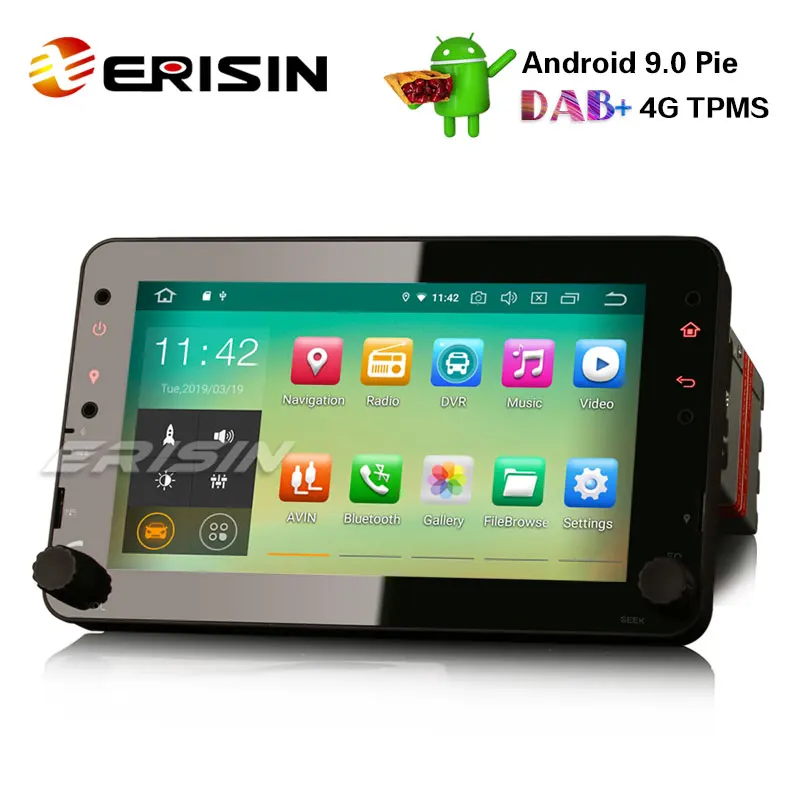 Erisin ES4820R " Android 9,0 автомобильное радио с GPS TPMS OPS DAB+ Wi Fi для Alfa Romeo spider 159 Brera