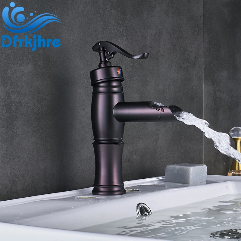 

Newly Style Red ORB Bathroom Basin Faucet Mixer Valve Sink Faucets Single Handle Taps