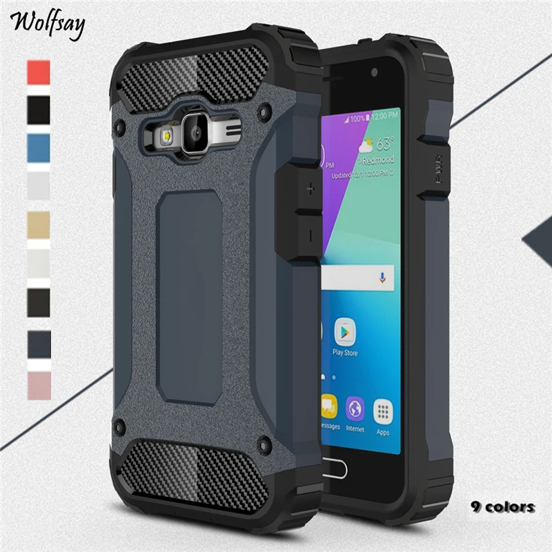 Wolfsay Para El Caso De Samsung Galaxy J1 Mini Primer Cubierta Armadura 