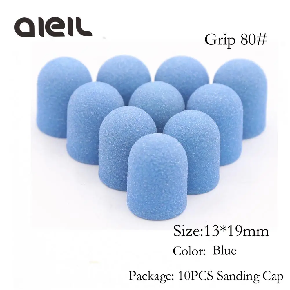 

10PCS 80# 13*19 Nail Sanding Band Cap Cutter For Manicure Set Apparatus for Manicure Sanding Band for Pedicure Cutter for Nail