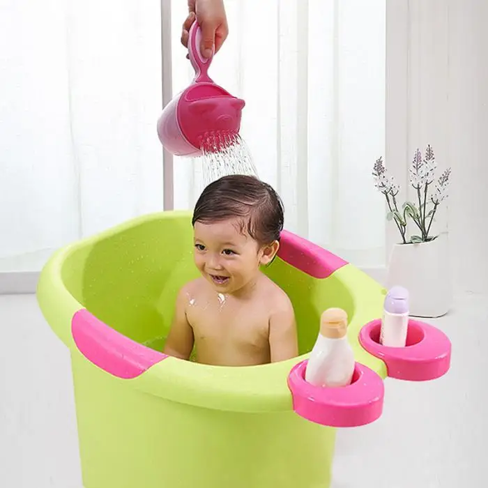 Мультфильм детская ванночка Кубок Шампунь детский купальный Черпак Baby Shower ложки мытья волос чашки FJ88