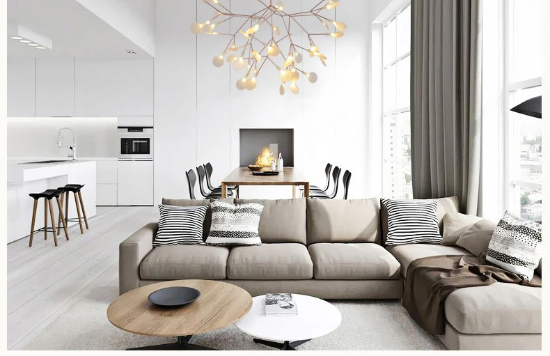 Creative Home Deco Modern Lusre Led Chandelier For Living Room Dining Room Nordic Style Hanging Lamp Chandeliers9