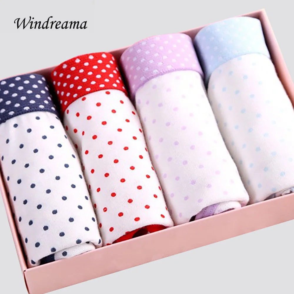 Windreama 10 pcs/lot Cotton Panties Soft and Comfo...