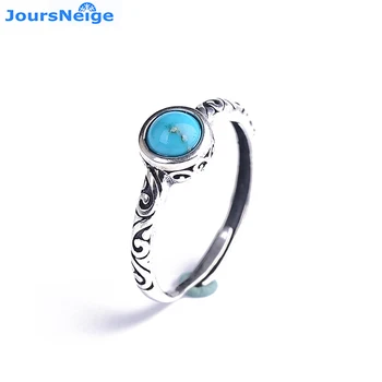 

Wholesale Blue Natural Stone Ring S925 Sterling Silver Mosaic Ring Simple Female Women Girl Gift Crystal Ring Jewelry