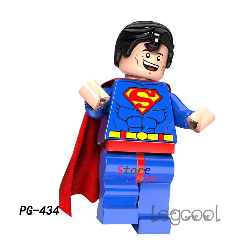 

1PCS model building block action superheroes Superman house hobby learning Dolls diy toys for children gift