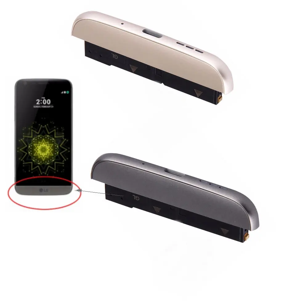 Высокое качество деталей снизу(зарядная док-станция+ микрофон+ динамик звонка зуммер) модуль для LG G5 H820 H831 Серый Золотой Серебряный Розовый