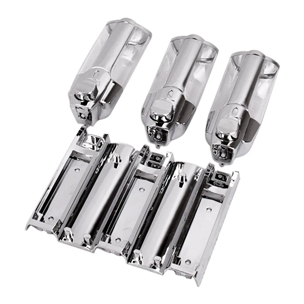 

3 Ways Practical Shower Wall Mounted Office Kitchen ABS Container Home Bathroom Easy Install Soap Dispenser Hygienic Hotel