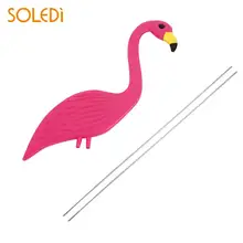 Фламинго газон украшение Фламинго орнамент реалистичные пластиковые искусство Газон Орнамент Жардин Декор садовые украшения Прямая