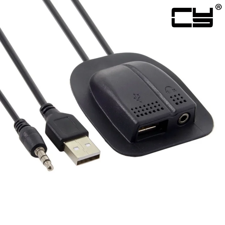 

USB Backpack Audio Cable USB 2.0 & Audio 3.5mm Charging Cable Practical Convenient Outdoor Travel Camping External