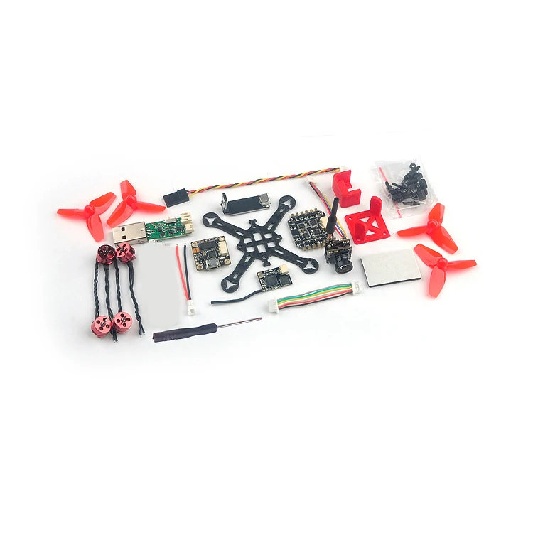 

Ultra-light FPV Happymodel Trainer66 Frame Assembly Kit with D40 Propeller+6A ESC+600TVL Camera+Receiver