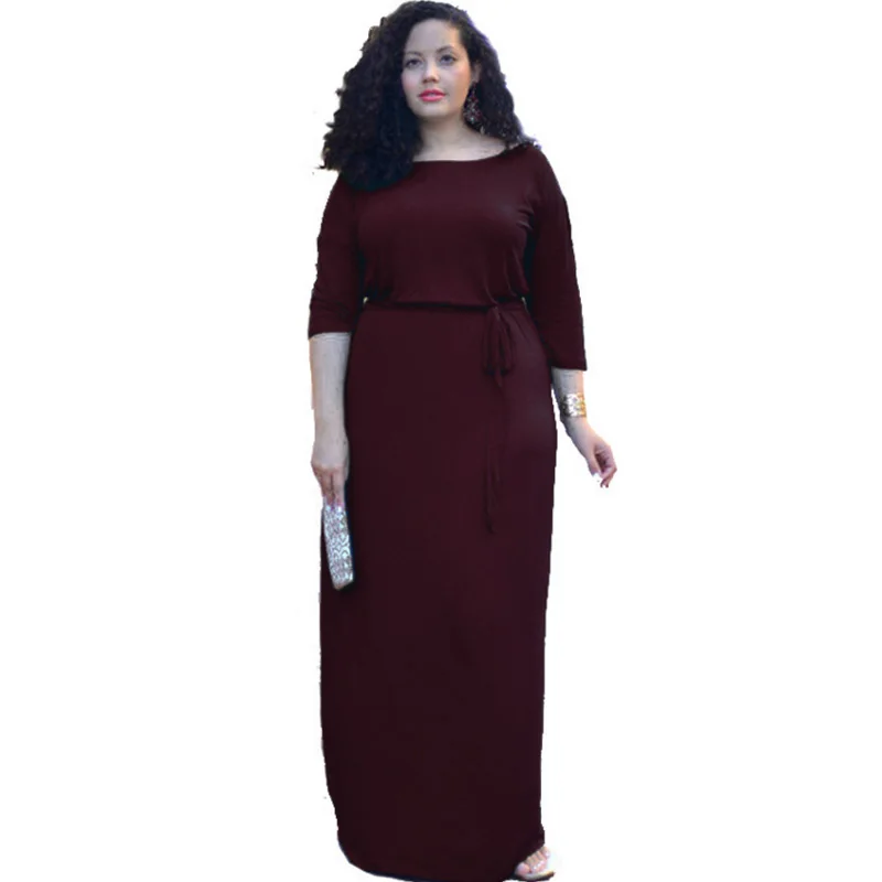 Canserin Hot Sale!Women Long Dress Womens Fashion Floral Print Long Sleeve Boho Dress Evening Party O-Neck Long Maxi Dress L, Blue