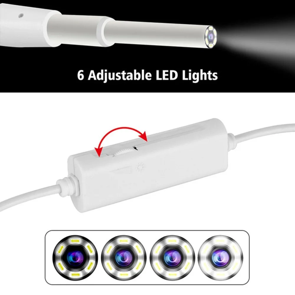 USB отоскоп ушной очистка эндоскопа камера 3,9 мм маленький объектив 720 P HD Borescope Visual Earpick Инспекционная камера для ПК Typc-c