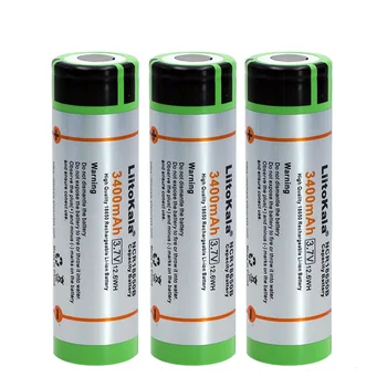 

LiitoKala 6PCS/LOT Original 18650 NCR18650B 3.7V 3400mAh rechargeable lithium-ion battery for flashlight use