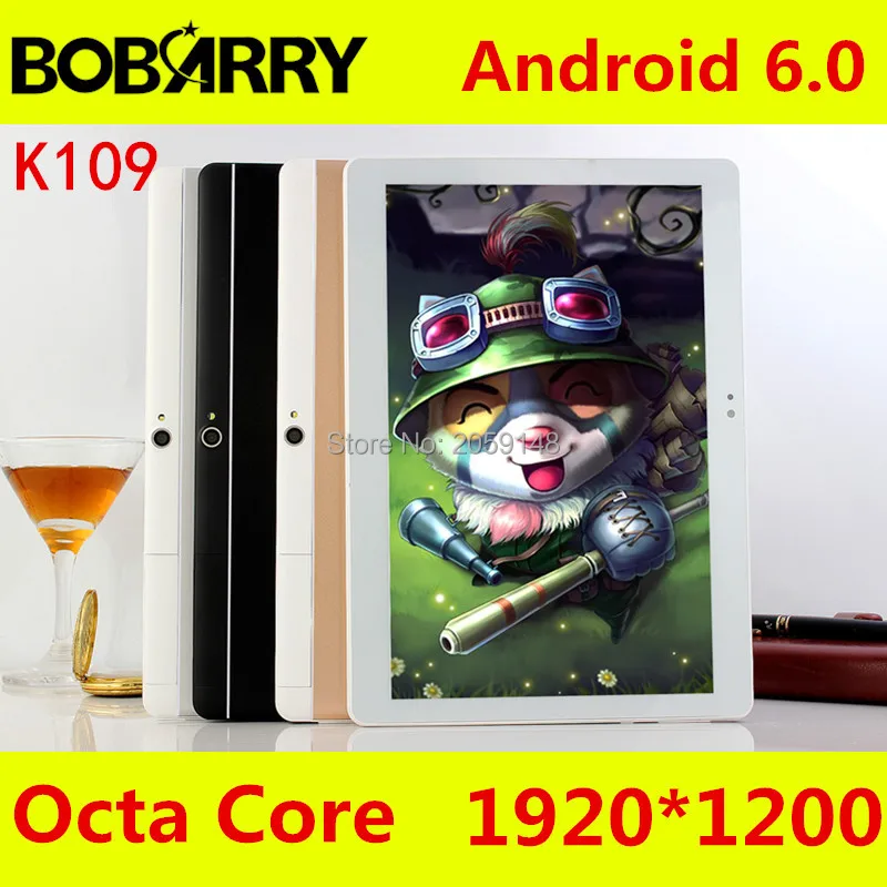 BOBARRY K109 4G LTE Android 6.0 10 inch tablet pc Octa Core 4GB RAM 64GB ROM 8 Cores 5MP IPS Kids Gift Best Tablets computer