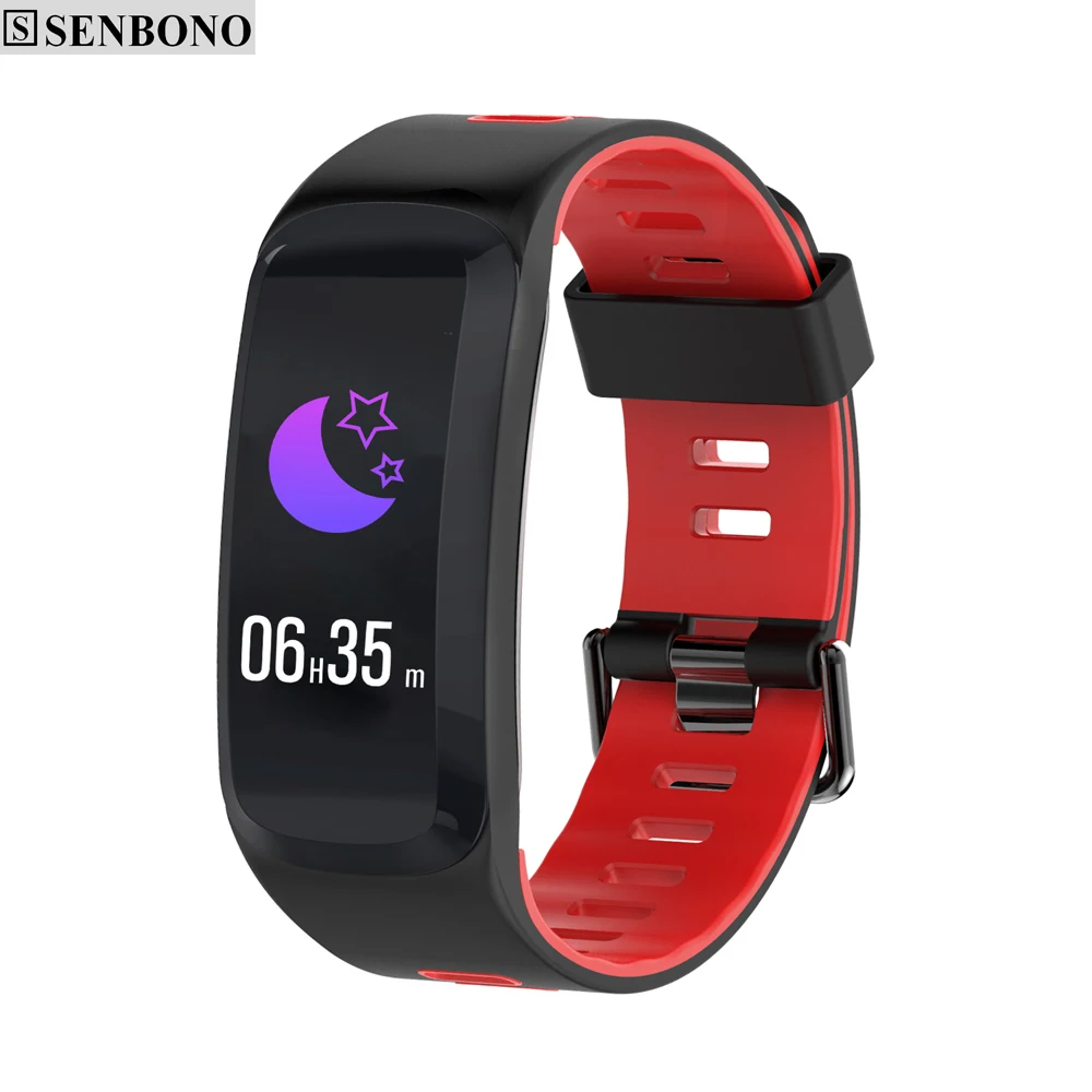 Senbono F4 Bluetooth IP68 Водонепроницаемый умный Браслет крови Давление Кислорода Монитор