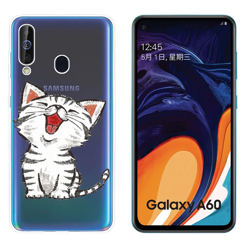 Cases For Samsung Galaxy A60 Cover Soft Silicone Printing Cover Back Case Fundas Cover For Samsung A60 A605F A605 A50 A30 A10