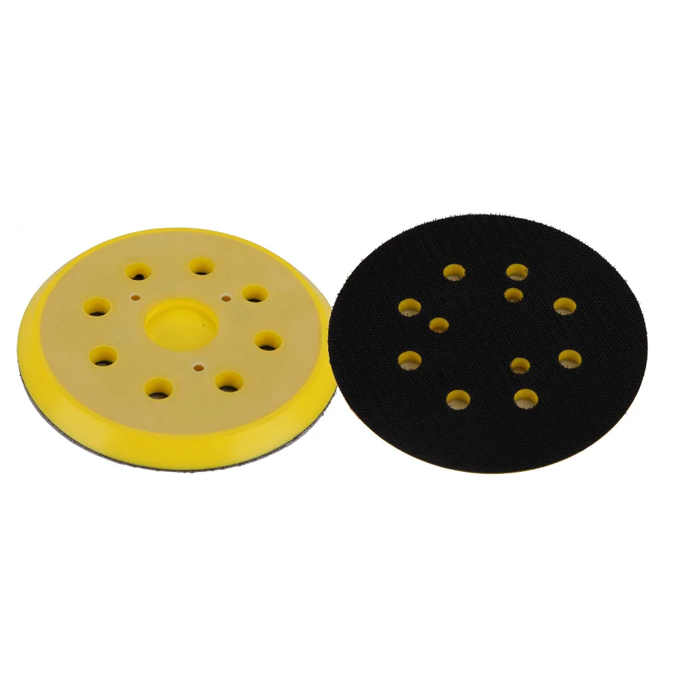 8+3Holes 5'' Back up Pad Air Sanding Disc Pad Pneumatic Sander For Air