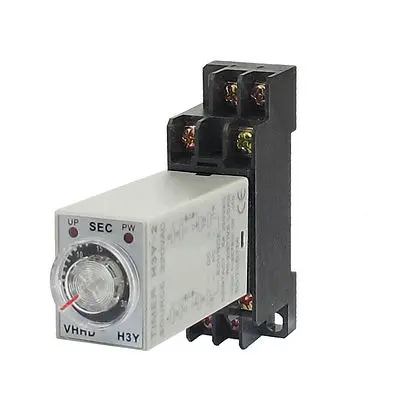

AC 220V H3Y-2 0-30S DPDT 8 Pins Power on Time Delay Relay w Socket