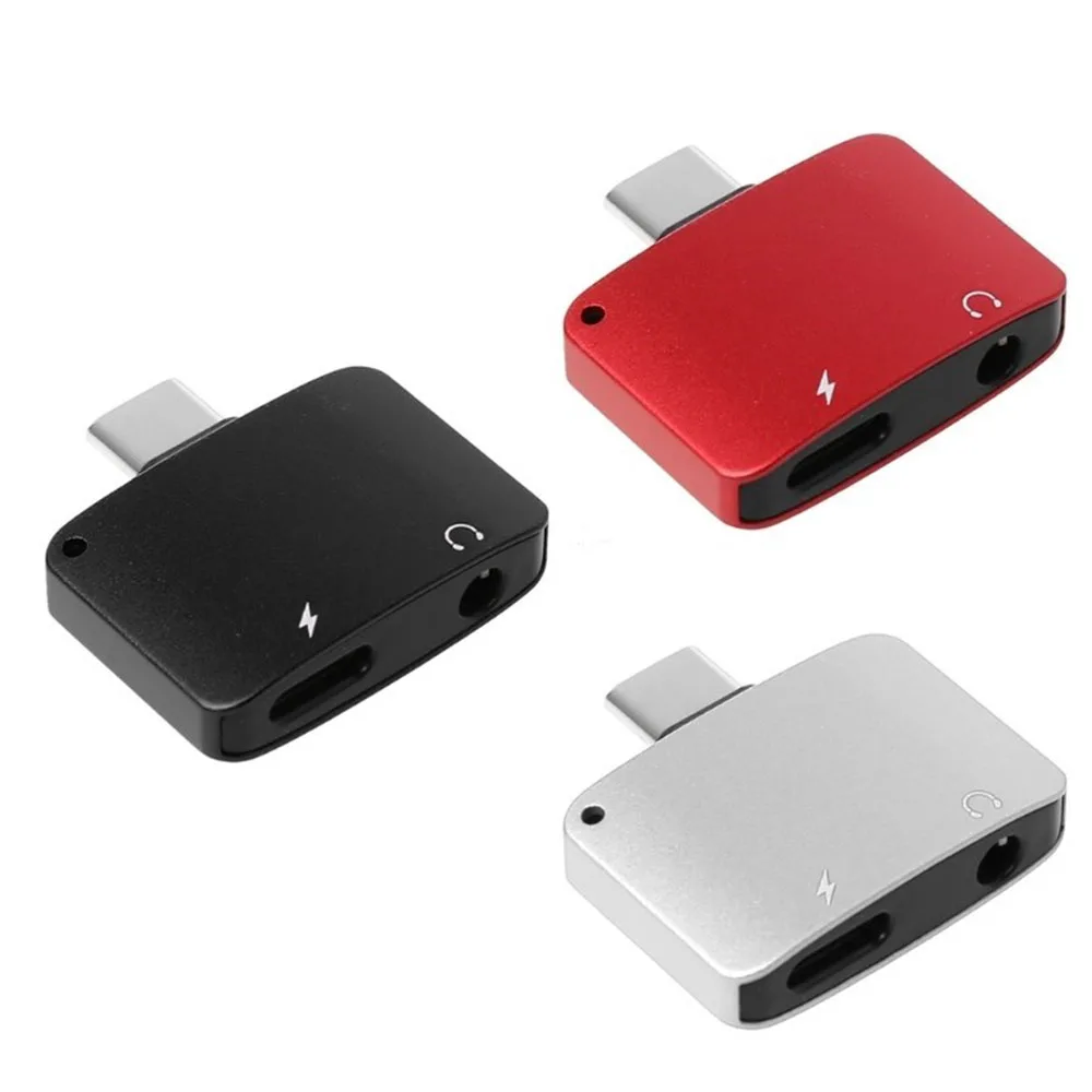 USB Type C to 3.5mm Audio Jack Headphone Adapter For Xiaomi 6 8 9 Max2 Smartisan Pro Charging Headphone Connecter Aux Splitter