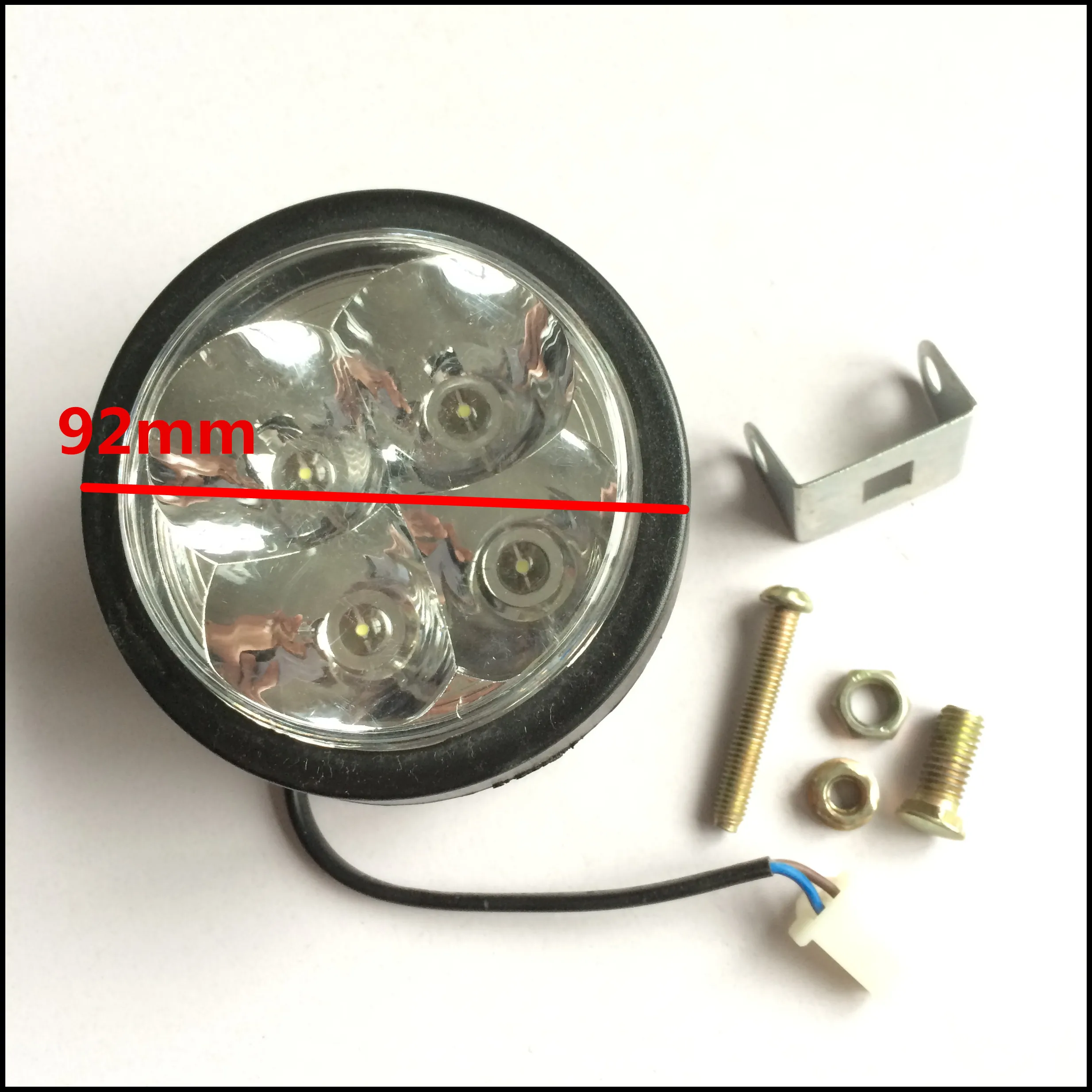 

50CC 80CC 90CC 110CC 125CC Mini Go Kart Buggy 12V LED Head Light With Mounting Kits ATV Parts