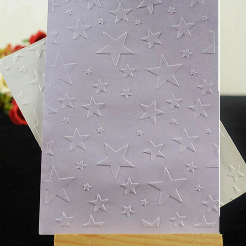 Embossing Folder Background Stars