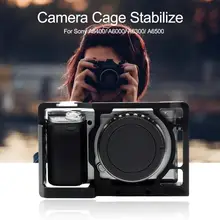 Studio Photo Camera Cage for Sony 6500 Aluminum Protective Camera Stabilizer for Sony A6400/A6000/A6300/A6500/ILCE-6500/NEX7